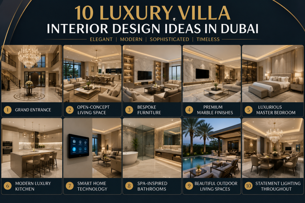 10 Luxury Villa Interior Design Ideas in Dubai