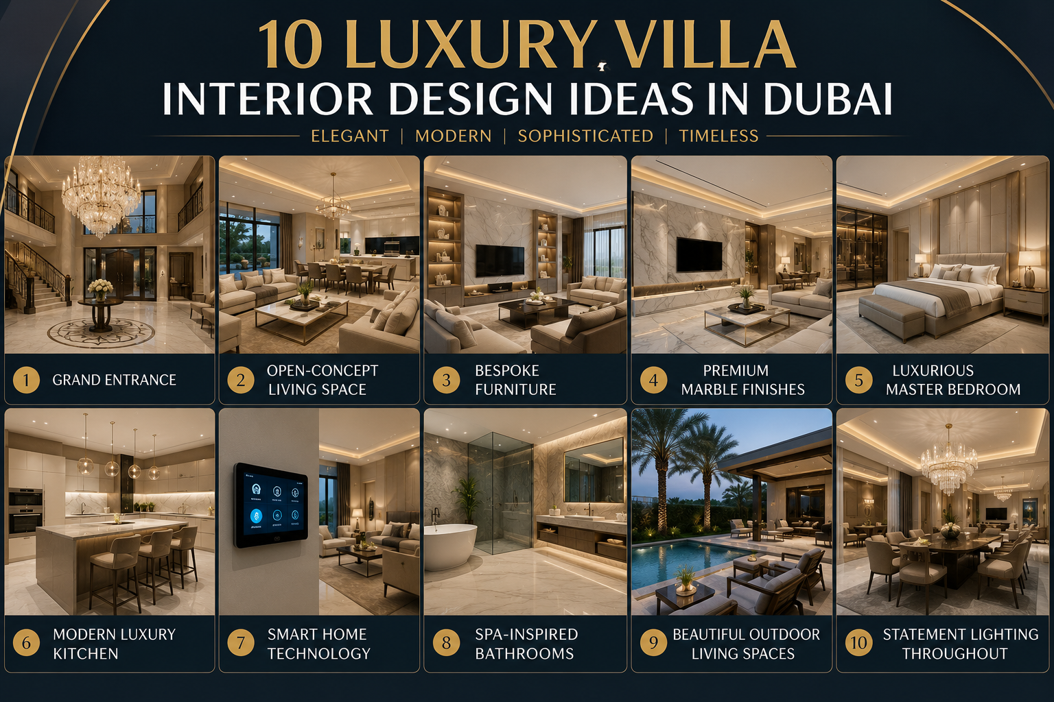 10 Luxury Villa Interior Design Ideas in Dubai
