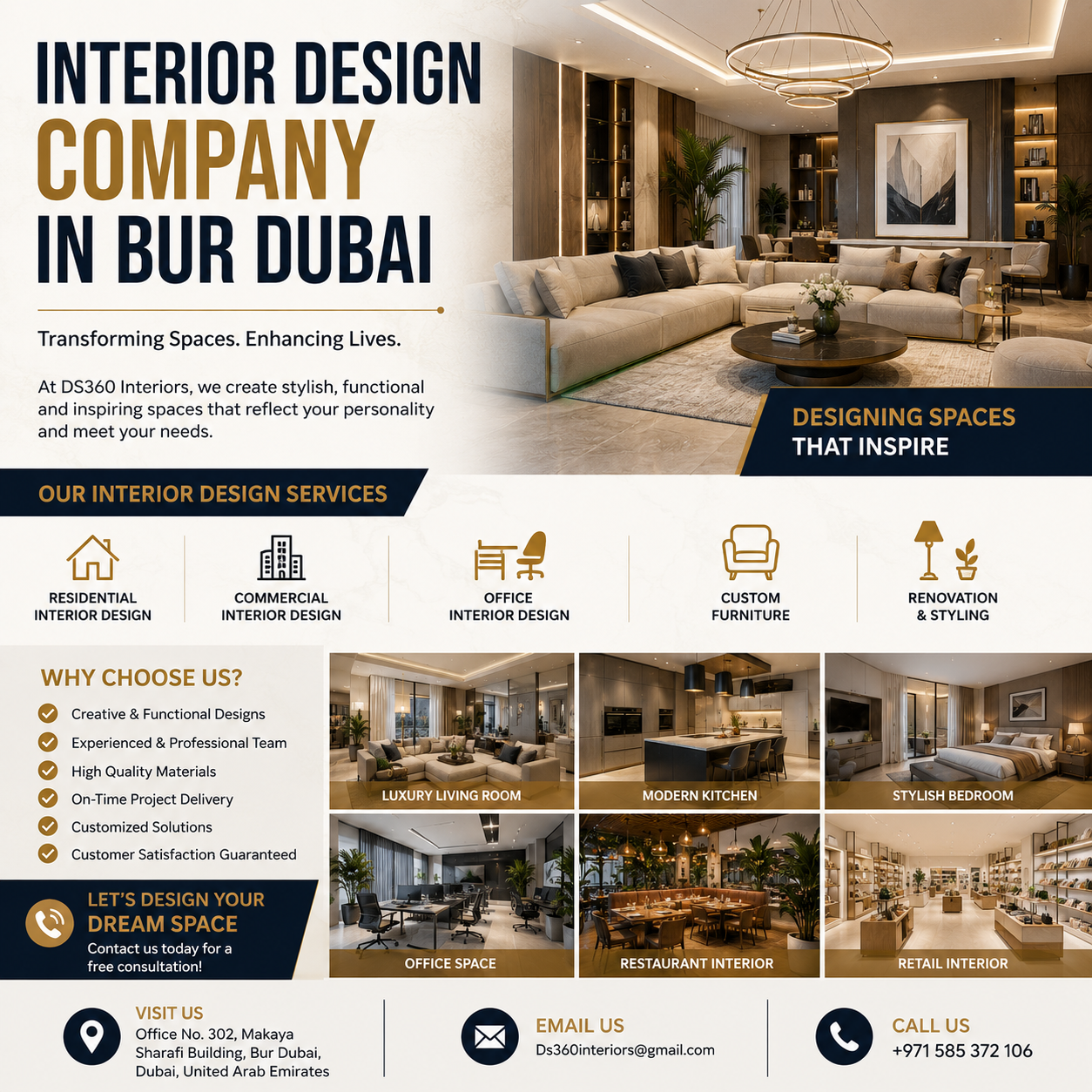 Interior Design Company in Bur Dubai – DS30 Interiors